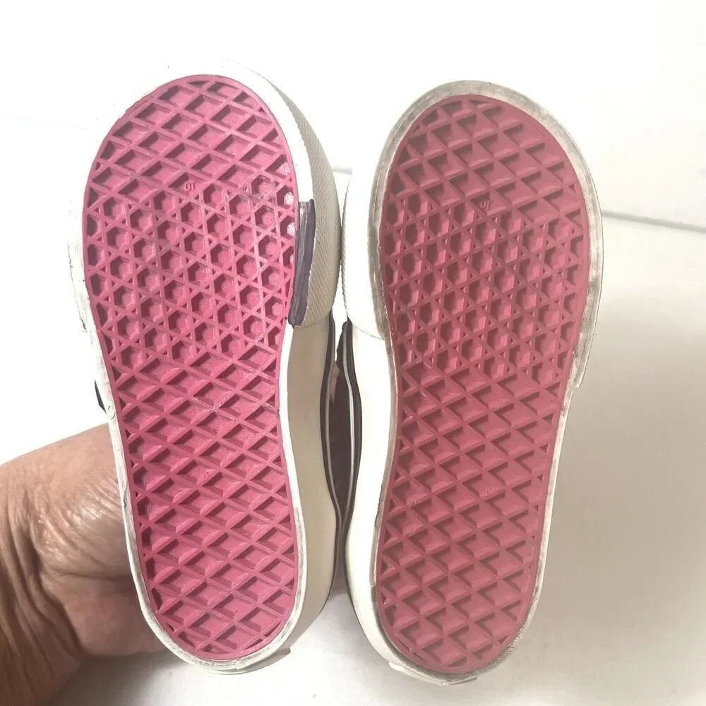 Vans Shoes Toddler Girls 5.5 Multicolor Glitter Striped Comfort Casual Mary Jane
